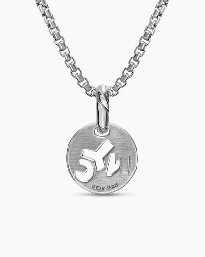 David Yurman Petite NYC Elements Amulet in Sterling Silver with Diamonds, 12.3mm David Yurman Women’s