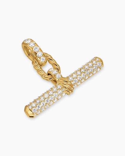 David Yurman DY Madison® Toggle Pendant in 18K Yellow Gold with Diamonds, 29mm David Yurman Women’s