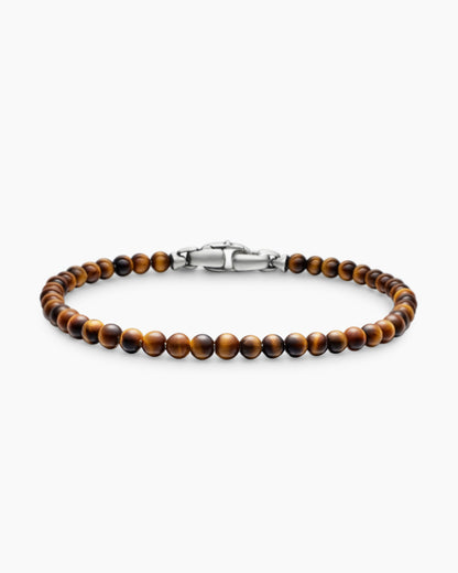 David Yurman Mens Spiritual Beads Bracelet in Sterling Silver, 4mm David Yurman Men’s