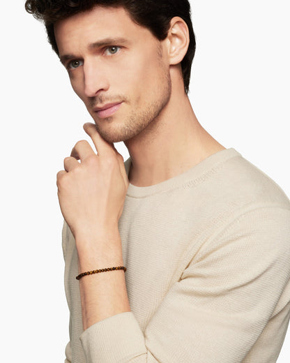 David Yurman Mens Spiritual Beads Bracelet in Sterling Silver, 4mm David Yurman Men’s