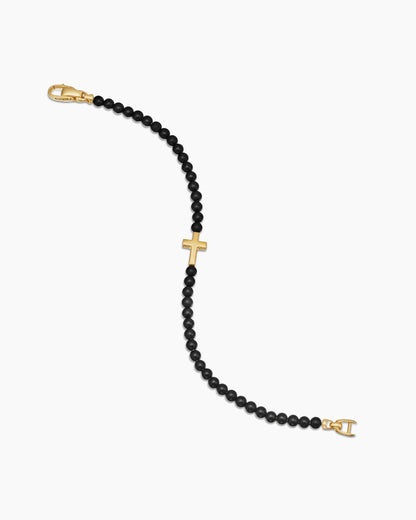 David Yurman Spiritual Beads Cross Station Bracelet David Yurman Men’s
