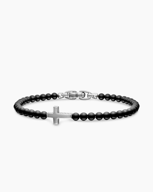 David Yurman Spiritual Beads Cross Station Bracelet David Yurman Men’s