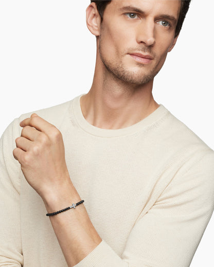 David Yurman Spiritual Beads Cross Station Bracelet David Yurman Men’s
