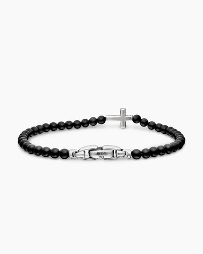 David Yurman Spiritual Beads Cross Station Bracelet David Yurman Men’s
