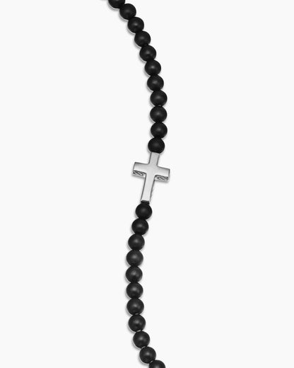 David Yurman Spiritual Beads Cross Station Bracelet David Yurman Men’s