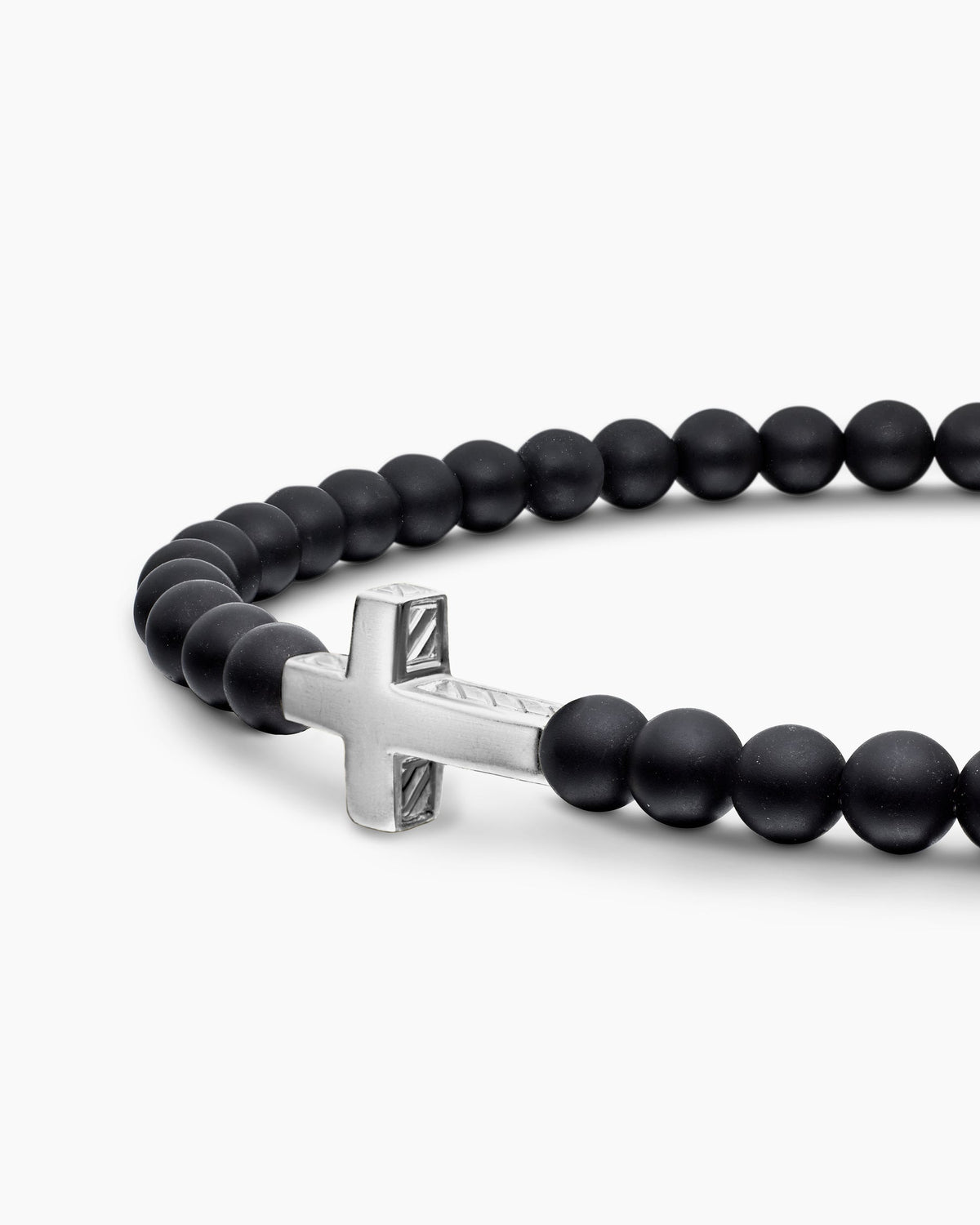 David Yurman Spiritual Beads Cross Station Bracelet David Yurman Men’s