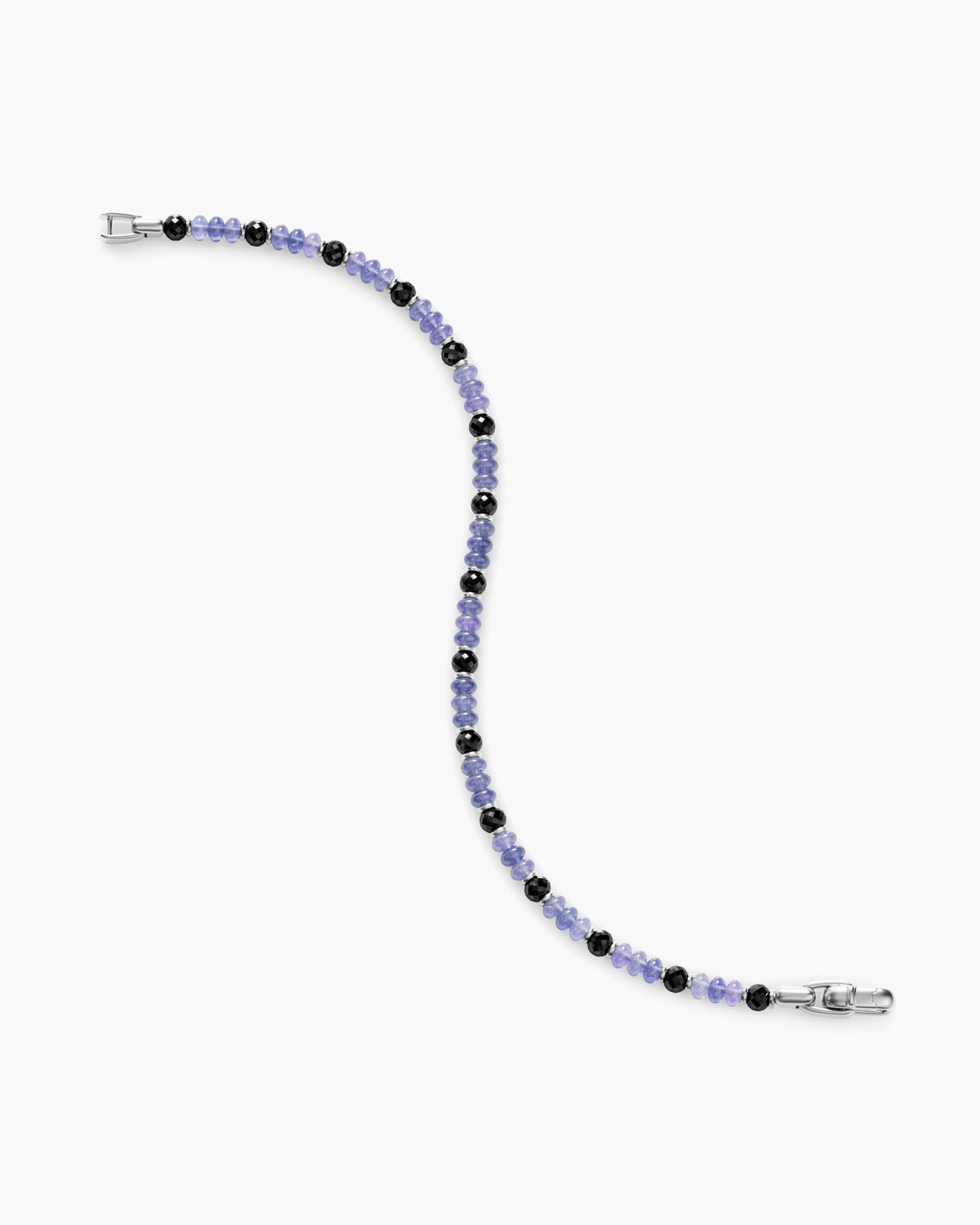 David Yurman Mens Spiritual Beads Bracelet in 18K White Gold, 4mm David Yurman Men’s