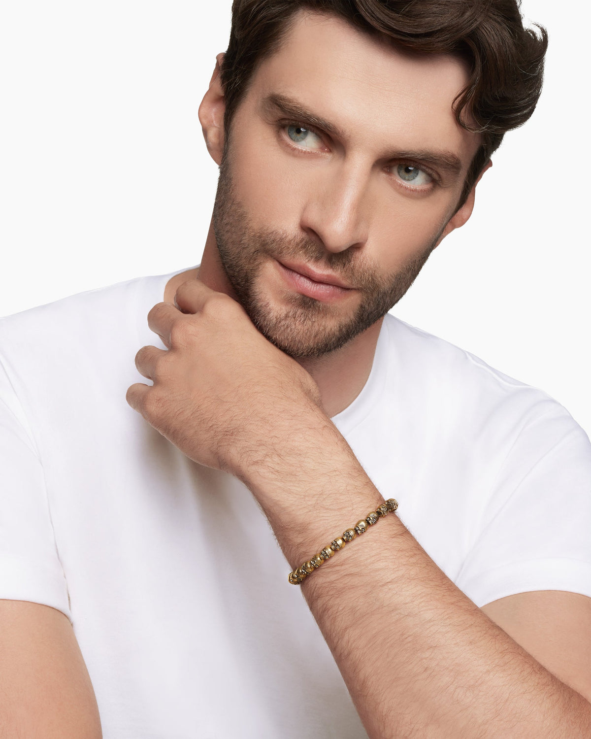 David Yurman Memento Mori Skull Bracelet David Yurman Men’s