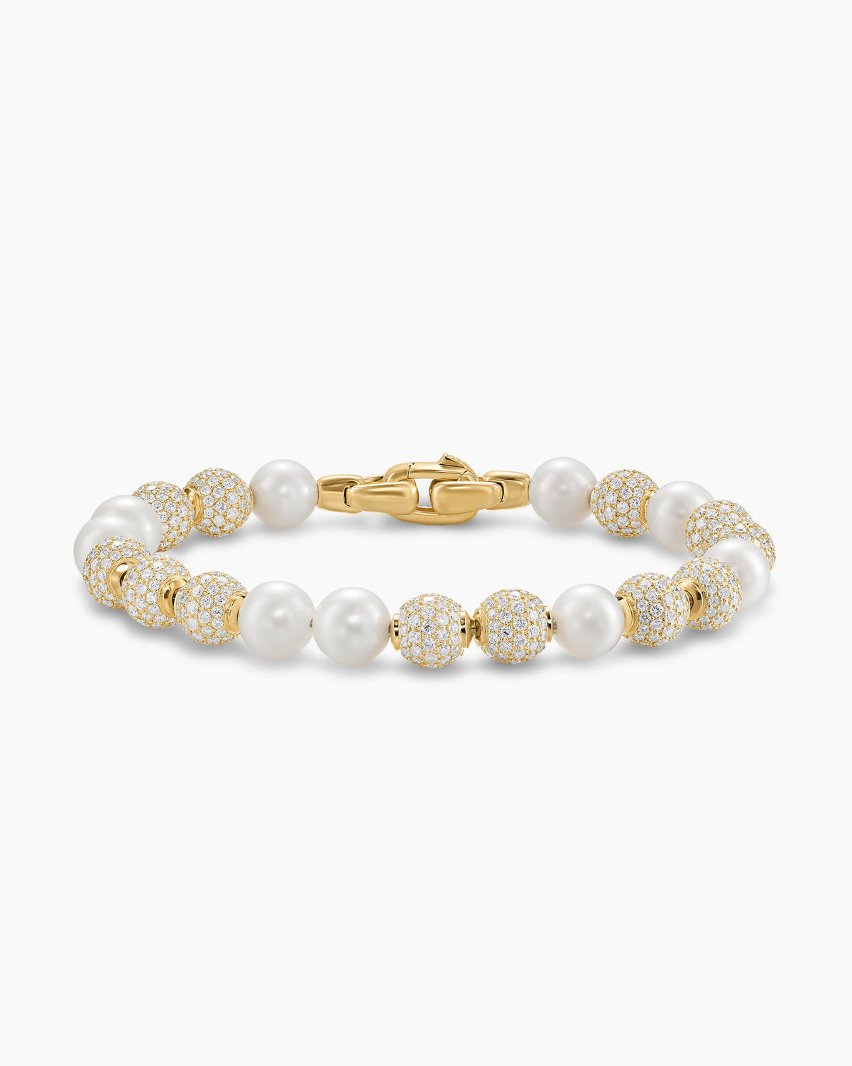 David Yurman Spiritual Beads Pearl and Pavé Bracelet David Yurman Men’s