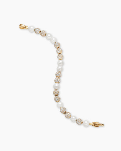 David Yurman Spiritual Beads Pearl and Pavé Bracelet David Yurman Men’s
