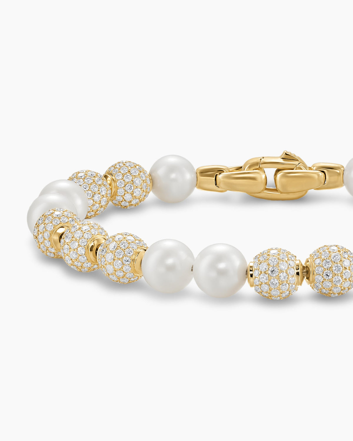 David Yurman Spiritual Beads Pearl and Pavé Bracelet David Yurman Men’s