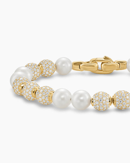 David Yurman Spiritual Beads Pearl and Pavé Bracelet David Yurman Men’s