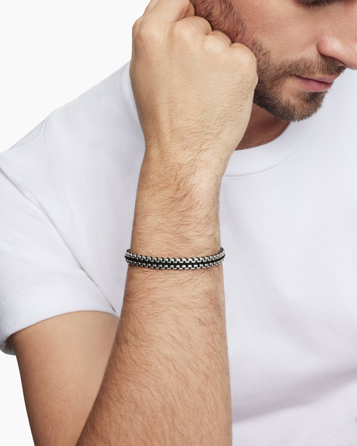 David Yurman Woven Box Chain Bracelet David Yurman Men’s