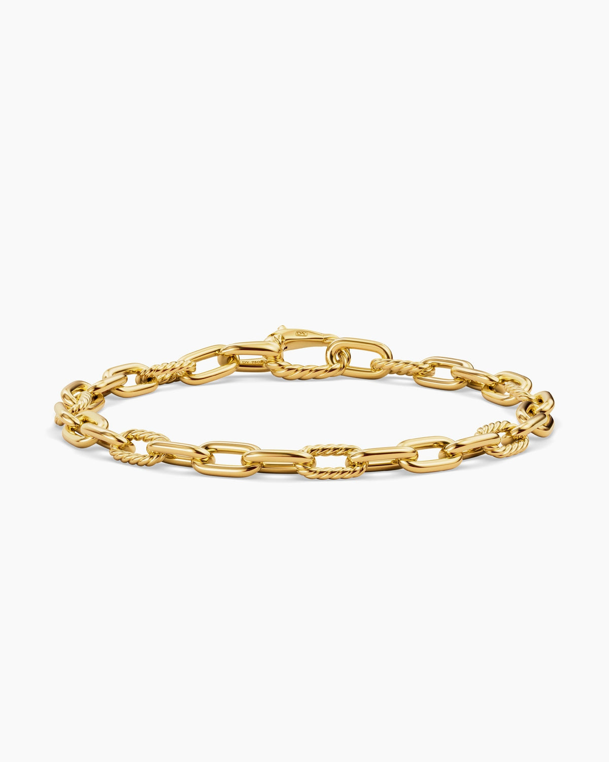 David Yurman Mens DY Madison Chain Bracelet in 18K Yellow Gold, 6mm David Yurman Men’s
