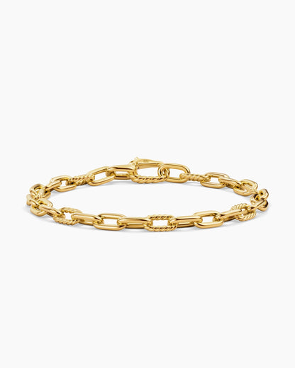 David Yurman Mens DY Madison Chain Bracelet in 18K Yellow Gold, 6mm David Yurman Men’s