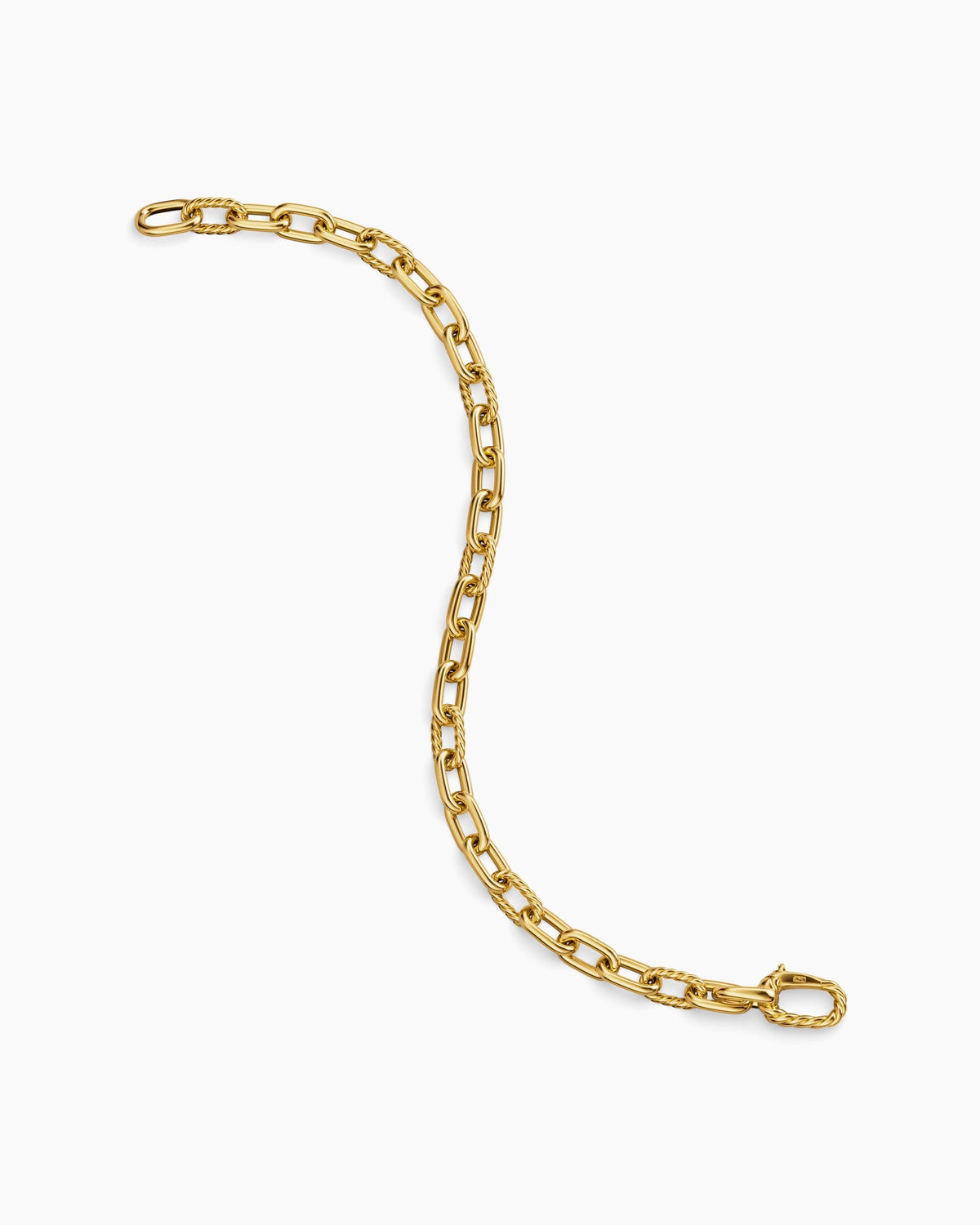David Yurman Mens DY Madison Chain Bracelet in 18K Yellow Gold, 6mm David Yurman Men’s