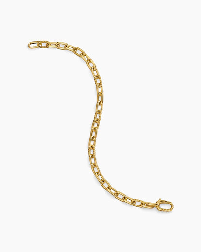 David Yurman Mens DY Madison Chain Bracelet in 18K Yellow Gold, 6mm David Yurman Men’s