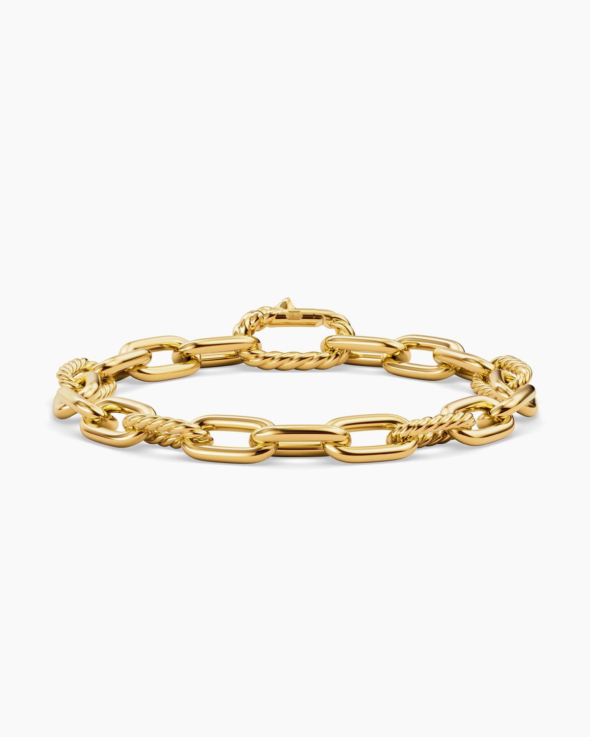 David Yurman Mens DY Madison Chain Bracelet in 18K Yellow Gold, 8.5mm David Yurman Men’s