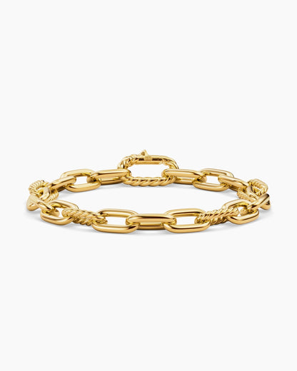 David Yurman Mens DY Madison Chain Bracelet in 18K Yellow Gold, 8.5mm David Yurman Men’s