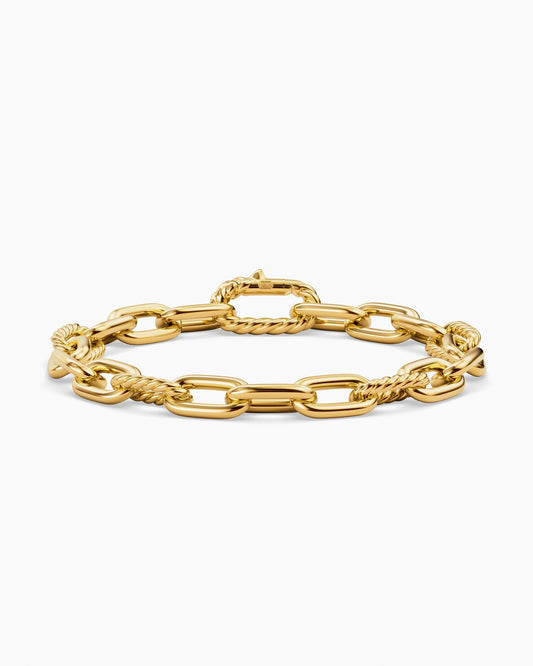 David Yurman Mens DY Madison Chain Bracelet in 18K Yellow Gold, 8.5mm David Yurman Men’s