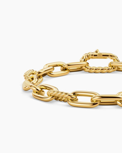 David Yurman Mens DY Madison Chain Bracelet in 18K Yellow Gold, 8.5mm David Yurman Men’s
