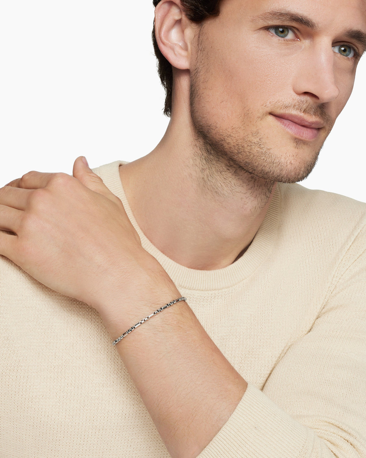 David Yurman Open Station Box Chain Bracelet David Yurman Men’s
