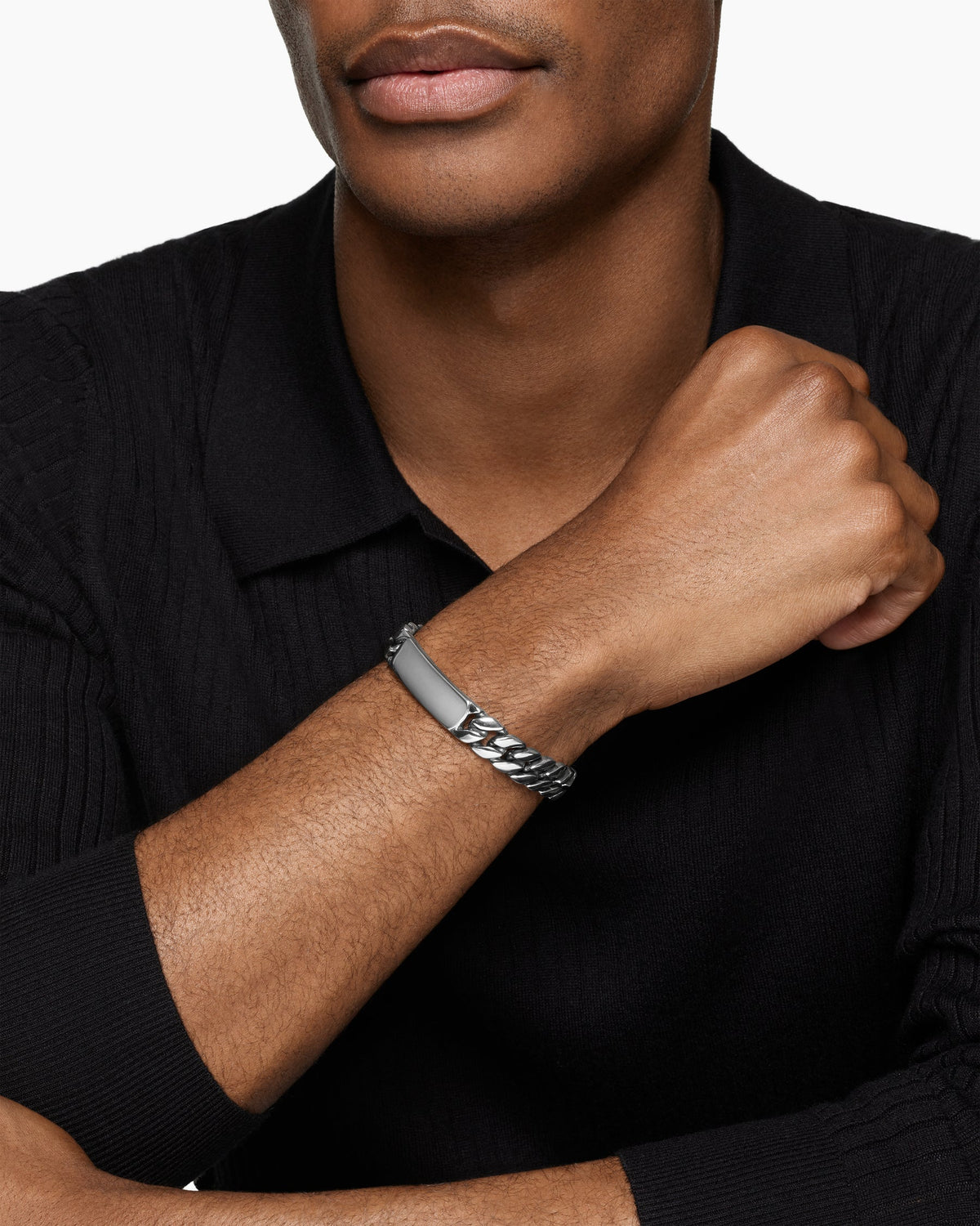 David Yurman Curb Chain ID Bracelet David Yurman Men’s