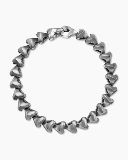David Yurman Mens Armory Link Bracelet in Anthracite Titanium with Sterling Silver, 9.5mm David Yurman Men’s