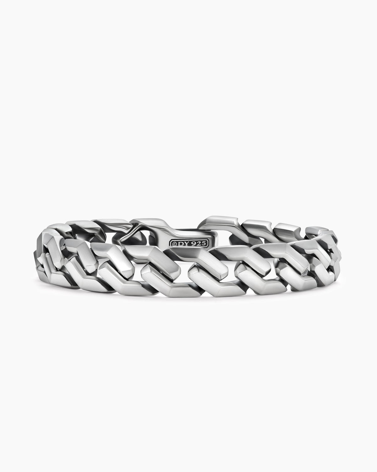 David Yurman Men's Curb Chain Angular Link Bracelet in Sterling Silver, 11mm David Yurman Men’s