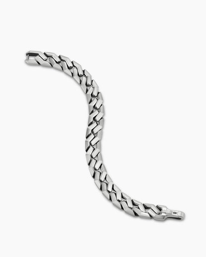 David Yurman Men's Curb Chain Angular Link Bracelet in Sterling Silver, 11mm David Yurman Men’s