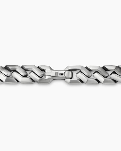 David Yurman Men's Curb Chain Angular Link Bracelet in Sterling Silver, 11mm David Yurman Men’s