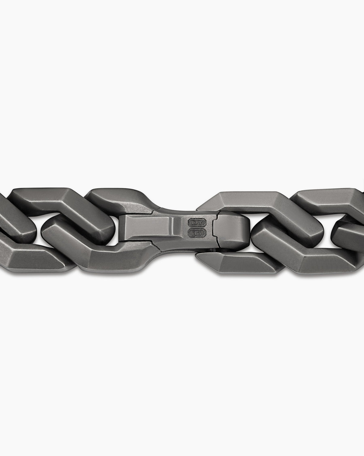 David Yurman Men's Curb Chain Angular Link Bracelet in Anthracite Titanium, 11mm David Yurman Men’s