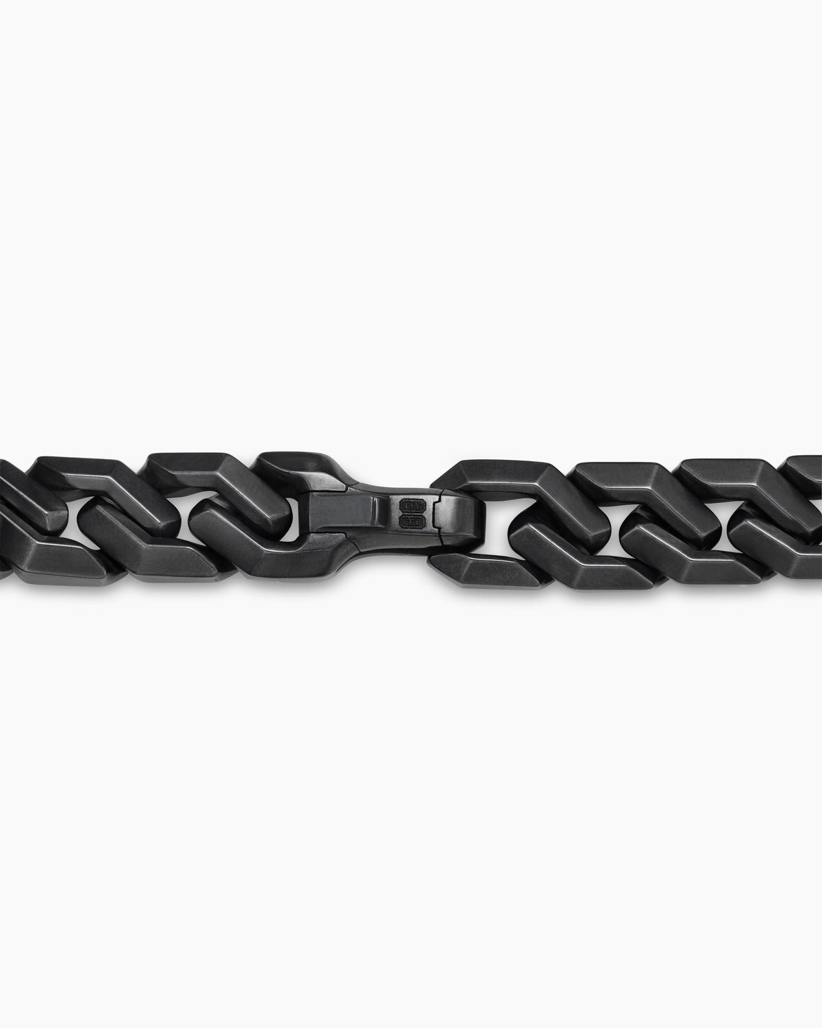 David Yurman Men's Curb Chain Angular Link Bracelet in Black Titanium, 11mm David Yurman Men’s