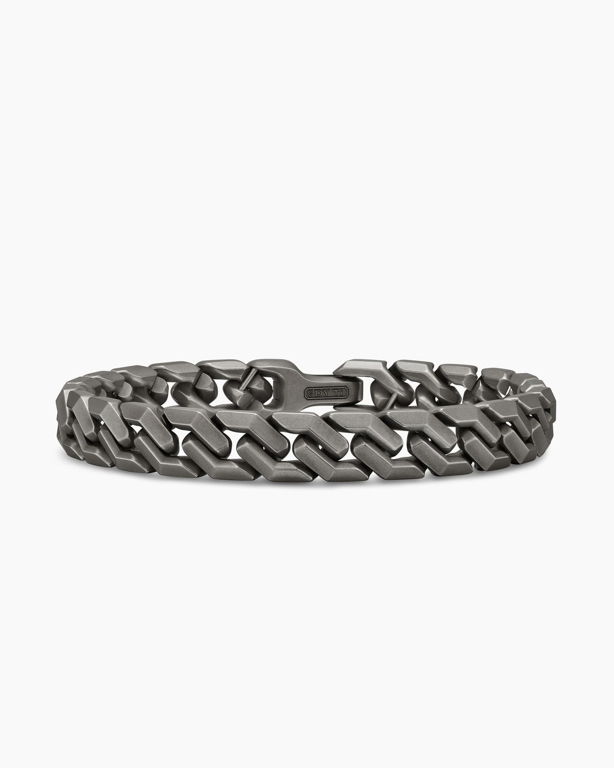 David Yurman Men's Angular Curb Chain Bracelet in Anthracite Titanium, 8.7mm David Yurman Men’s