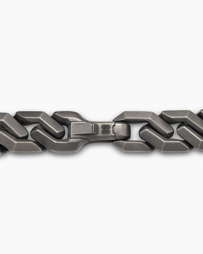 David Yurman Men's Angular Curb Chain Bracelet in Anthracite Titanium, 8.7mm David Yurman Men’s