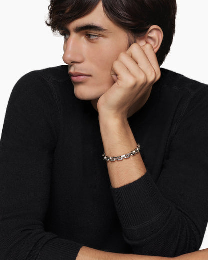 David Yurman Mens Streamline® Heirloom Chain Link Bracelet in Platinum, 7.5mm David Yurman Men’s