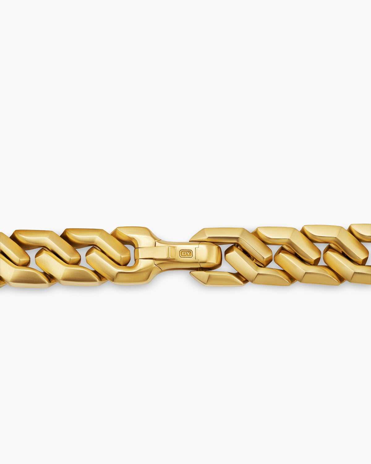 David Yurman Men's Curb Chain Angular Link Bracelet in 18K Yellow Gold, 11mm David Yurman Men’s