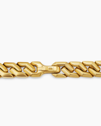 David Yurman Men's Curb Chain Angular Link Bracelet in 18K Yellow Gold, 11mm David Yurman Men’s