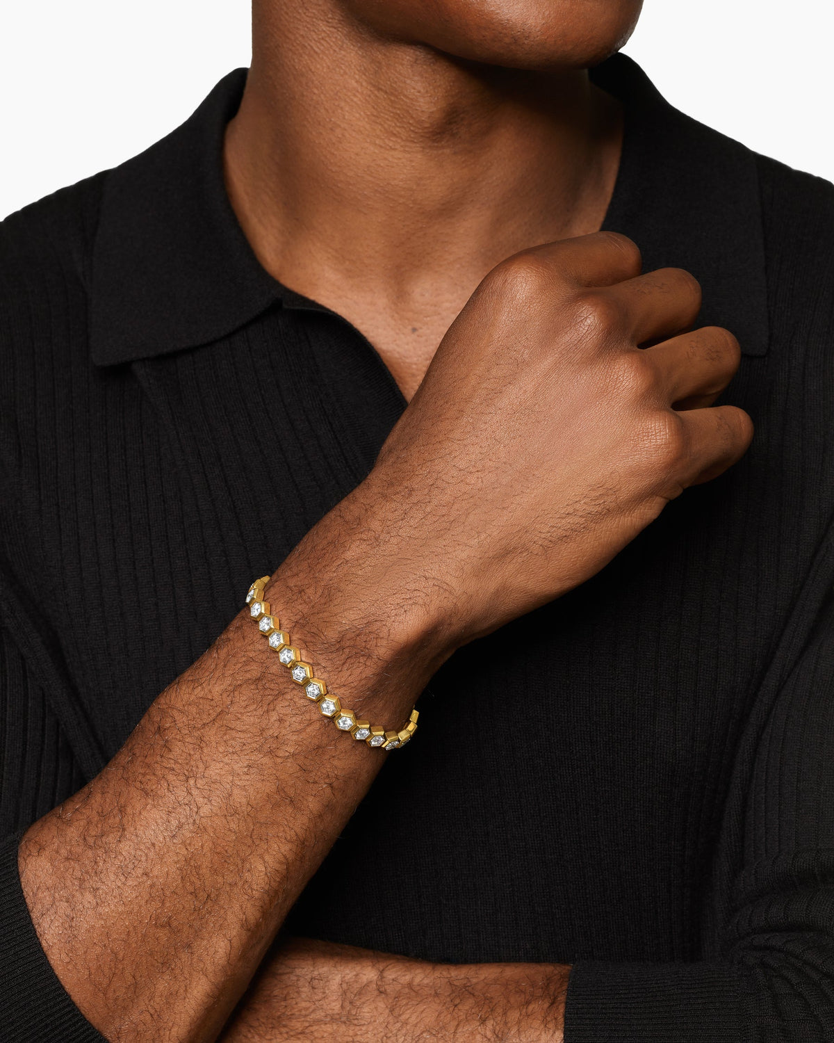 David Yurman Hex Pavé Tennis Bracelet David Yurman Men’s