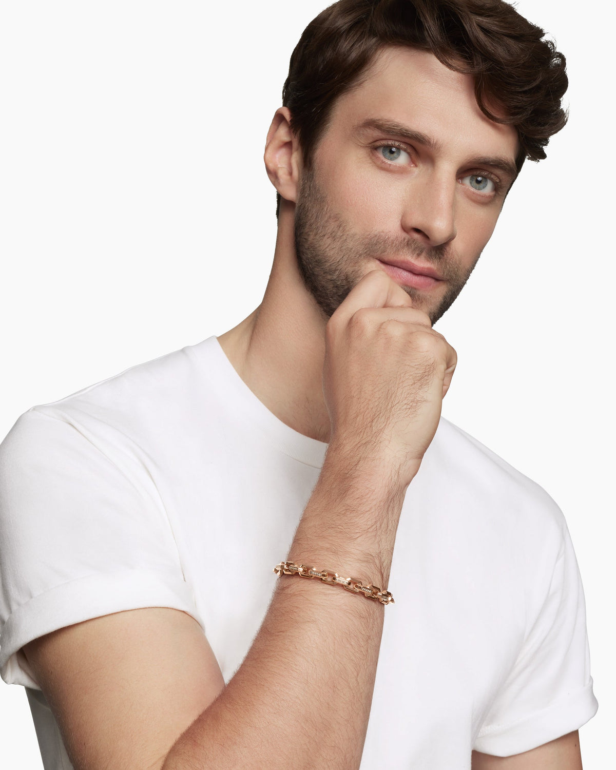 David Yurman Streamline Heirloom Chain Link Bracelet David Yurman Men’s