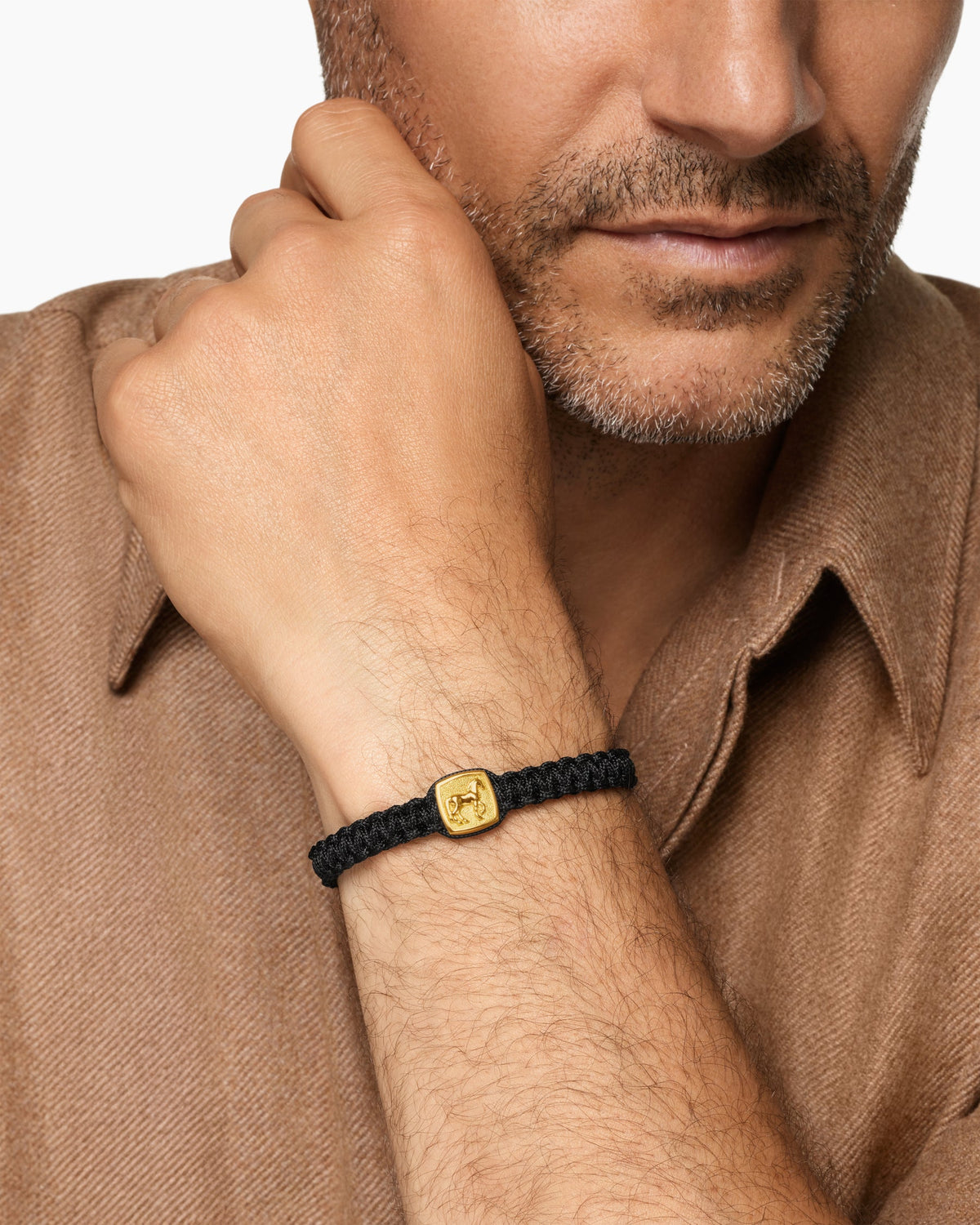 David Yurman Petrvs Horse Woven Station Bracelet David Yurman Men’s