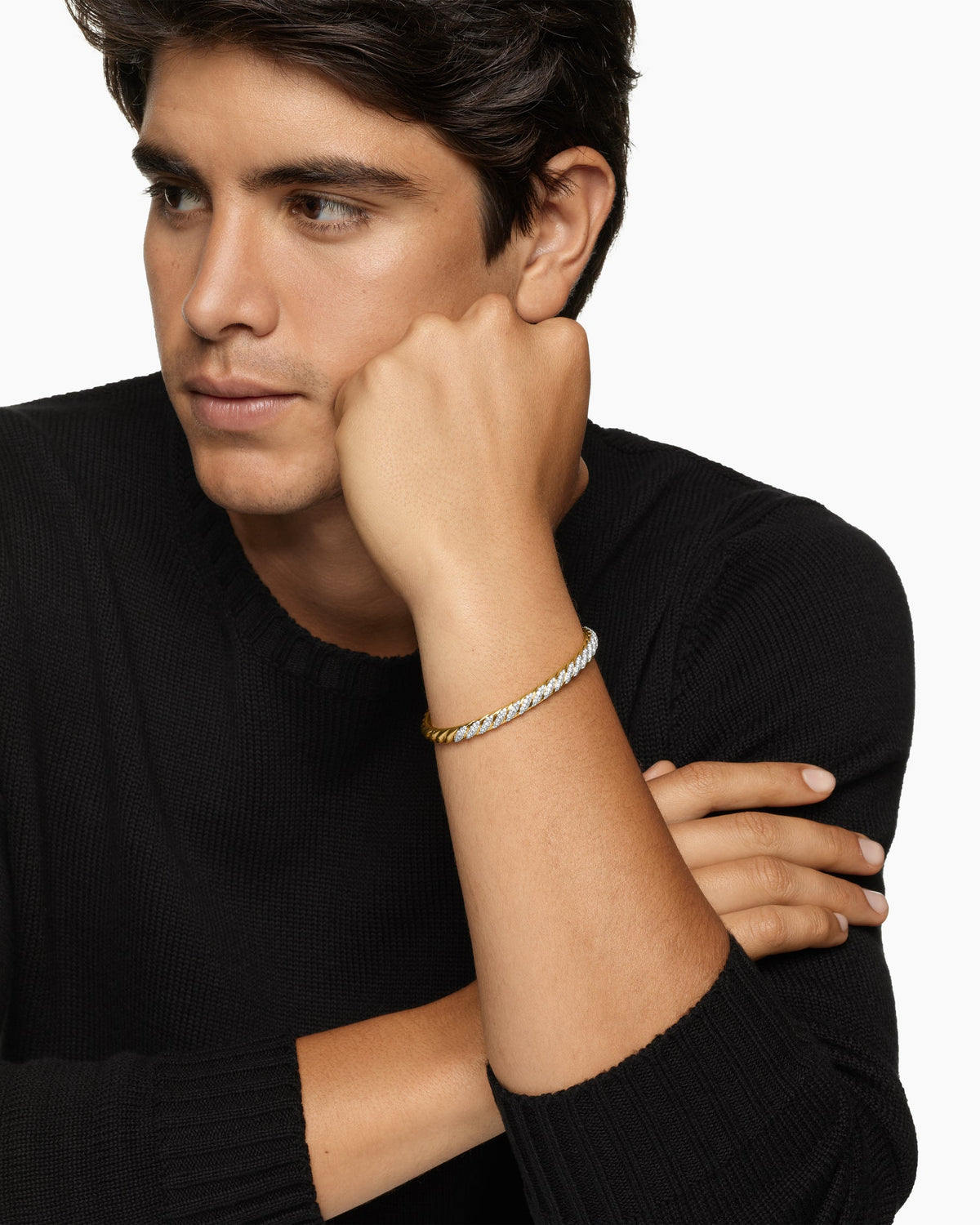David Yurman Sculpted Cable Cuff Bracelet David Yurman Men’s