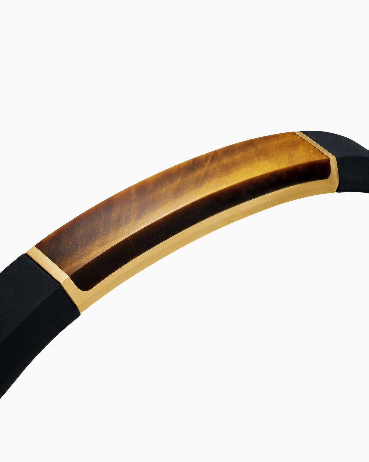 David Yurman Mens Streamline ID Rubber Bracelet with 18K Yellow Gold, 10mm David Yurman Men’s