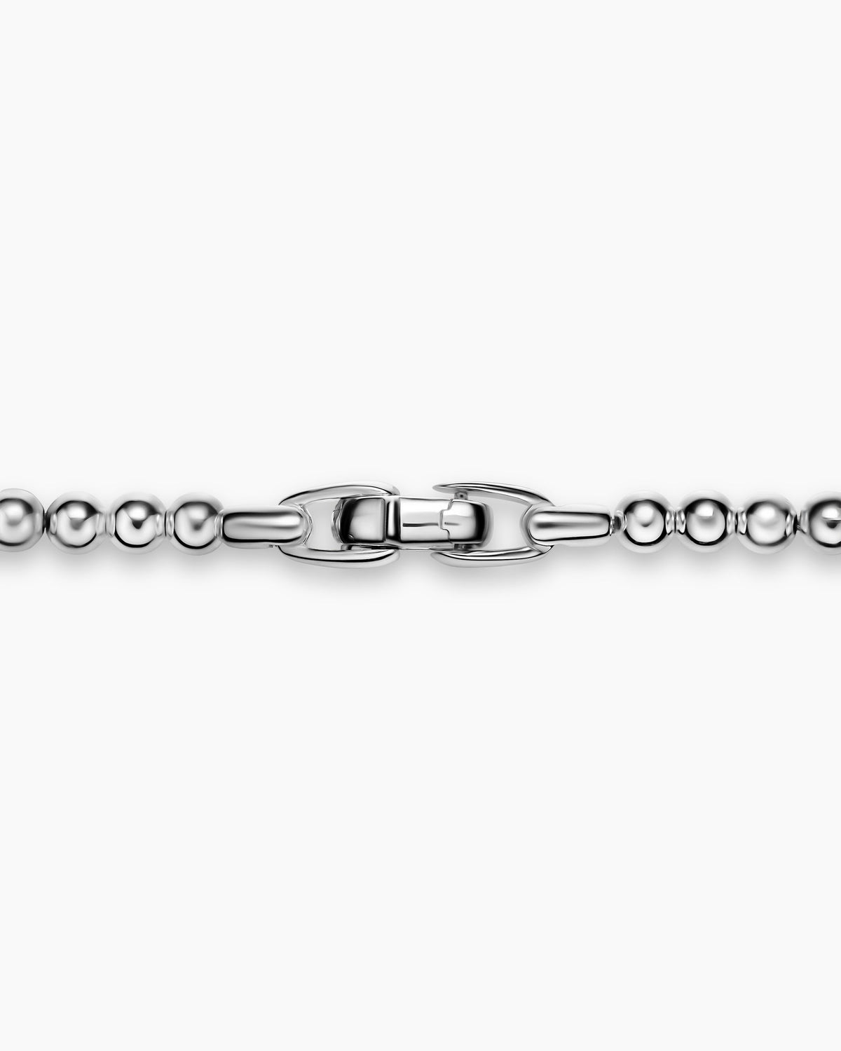 David Yurman Mens Spiritual Beads Metal Bead Necklace in Sterling Silver, 4mm David Yurman Men’s