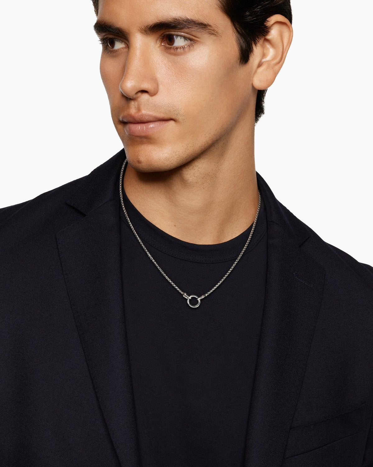 David Yurman Smooth Amulet Box Chain Necklace David Yurman Men’s