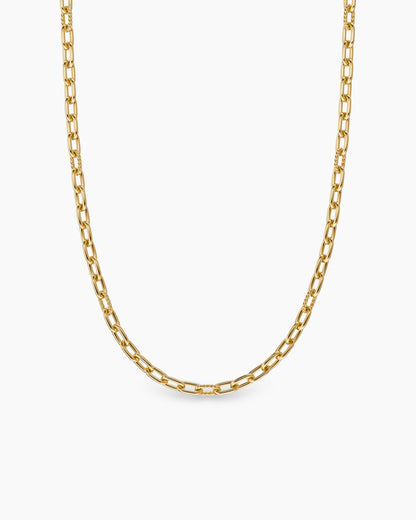 David Yurman Mens DY Madison Chain Necklace in 18K Yellow Gold, 6mm David Yurman Men’s