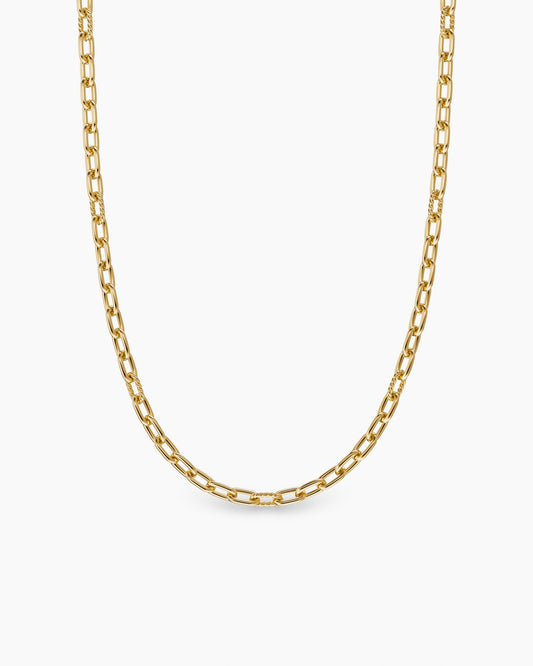 David Yurman Mens DY Madison Chain Necklace in 18K Yellow Gold, 6mm David Yurman Men’s