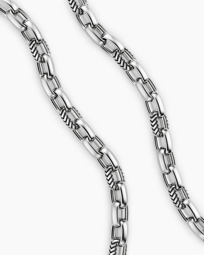 David Yurman Mens Chevron Oval Link Necklace in Sterling Silver, 10mm David Yurman Men’s