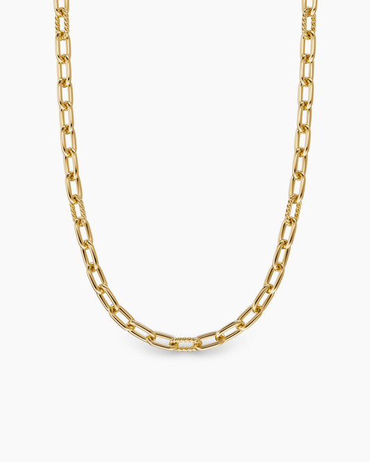 David Yurman Mens DY Madison Chain Necklace in 18K Yellow Gold, 8.5mm David Yurman Men’s