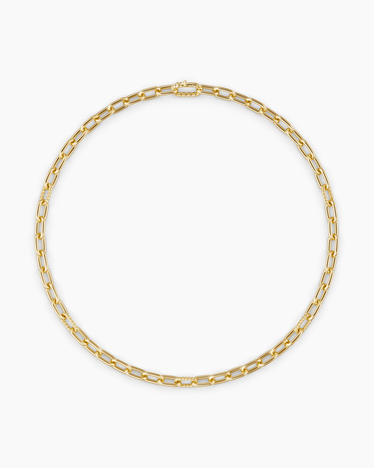 David Yurman Mens DY Madison Chain Necklace in 18K Yellow Gold, 8.5mm David Yurman Men’s
